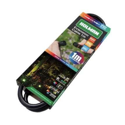 Holman 1m 4-Pin Extension Cable for extending RGB garden lights