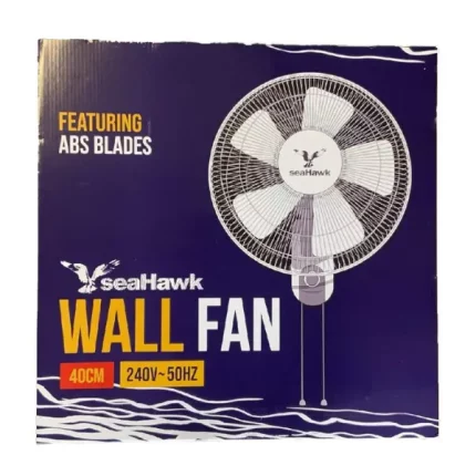 SeaHawk 40CM Wall Fan with ABS Blades for indoor grow rooms, offering oscillating airflow.