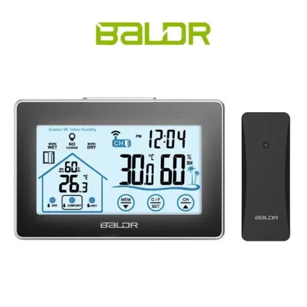 BALDR Wireless Thermometer-Hygrometer with remote sensor