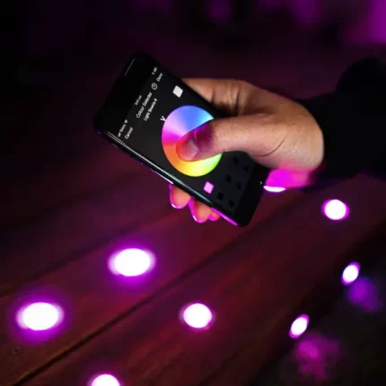 45mm RGB Colour Deck Lights for vibrant, customizable outdoor lighting