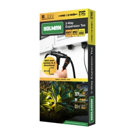 Holman 2-Pin 3-Way Expansion Tee for expanding garden lights