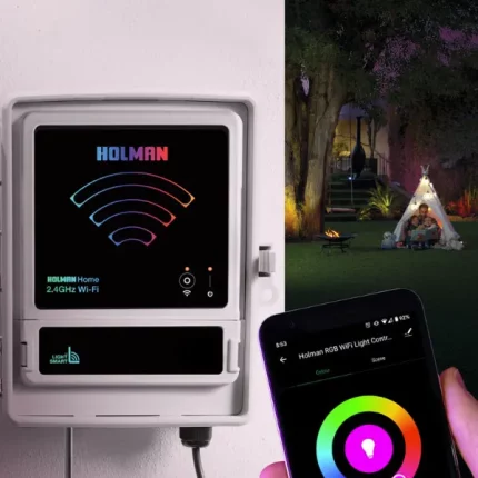 Holman Wi-Fi Garden Light Controller RGB Colour for outdoor lighting