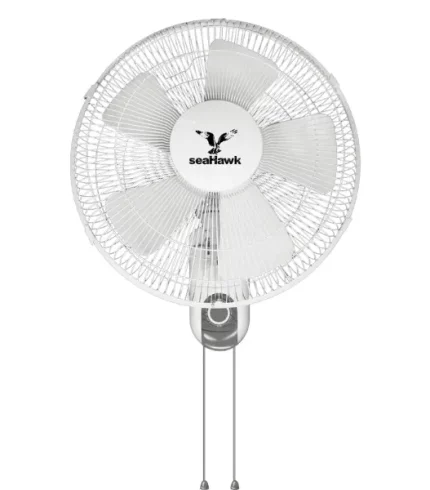 SeaHawk 40CM Wall Fan with ABS Blades for indoor grow rooms, offering oscillating airflow.