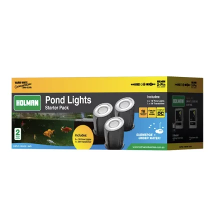 Holman Warm White Pond Light Value Pack with submersible waterproof lights