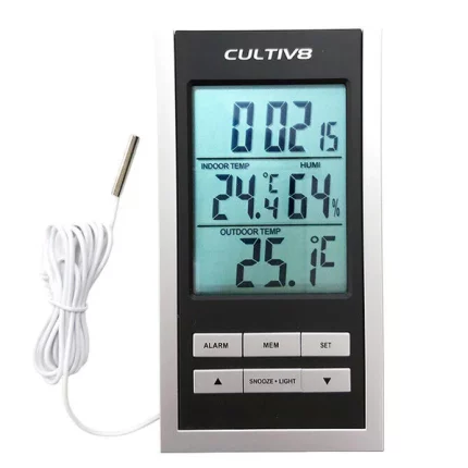 Cultiv8 Digital Thermometer Hygrometer