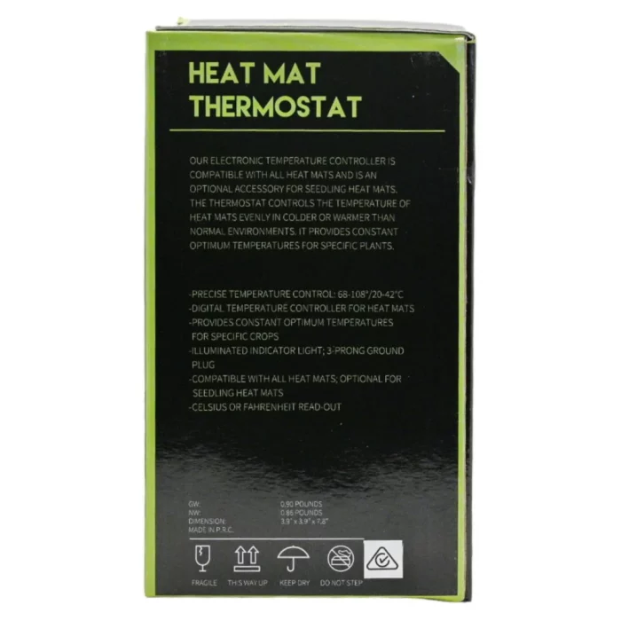 Ryset Heat Mat Thermostat with digital display and Australian plug