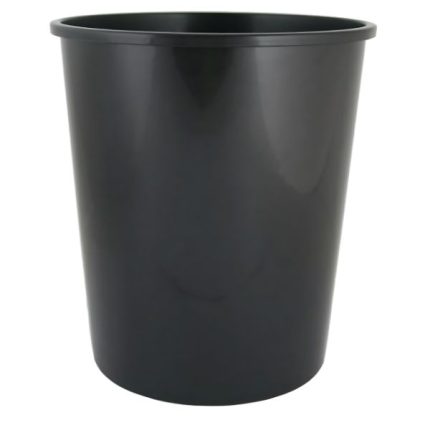 Black 5.4L deep flower bucket with 200mm diameter, ideal for horticultural tasks