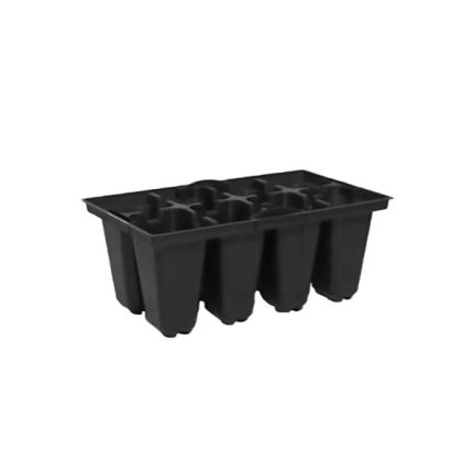 8 Cell Standard Propagation Punnet, durable black tray for seedling and cutting propagation in nurseries and greenhouses