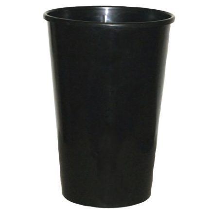 Black 9L deep flower bucket with 230mm diameter, perfect for gardening and greenhouse tasks