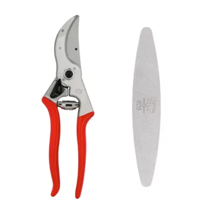 Felco 4 Pruning Shear with Felco 903 Diamond-Coated Sharpener for effective gardening and maintenance