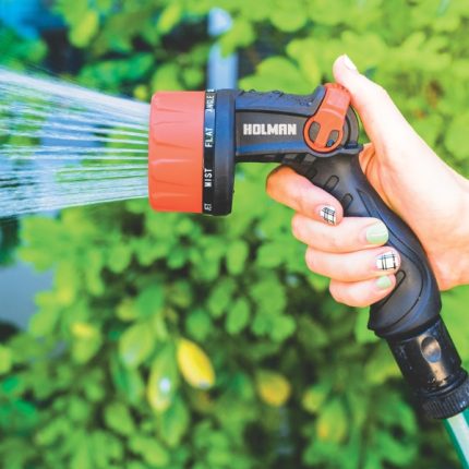 Holman Comfort Grip 10 Function Spray Gun, ergonomic with thumb control for versatile watering