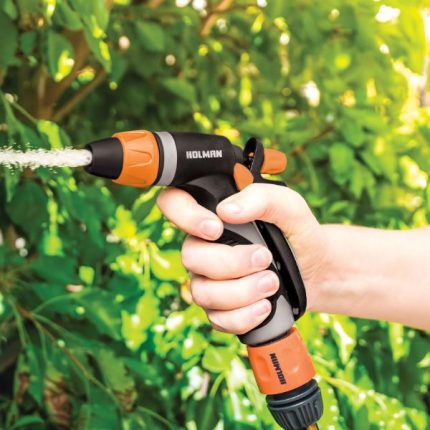 Holman Ergonomic Twin Gun Set, versatile and durable with adjustable spray patterns for outdoor use