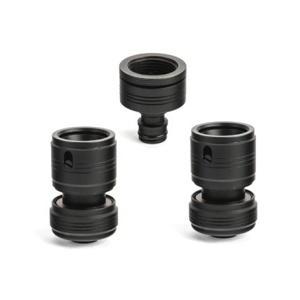 Holman Luxe Watering™ 12mm Metal Connector Set with durable, leak-resistant design for outdoor