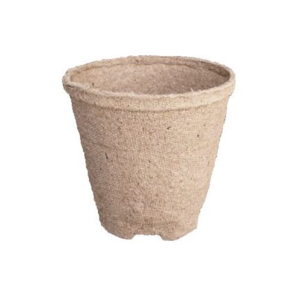 Jiffy Round Pot 100mm, eco-friendly peat pot for seedlings and sustainable gardening practices