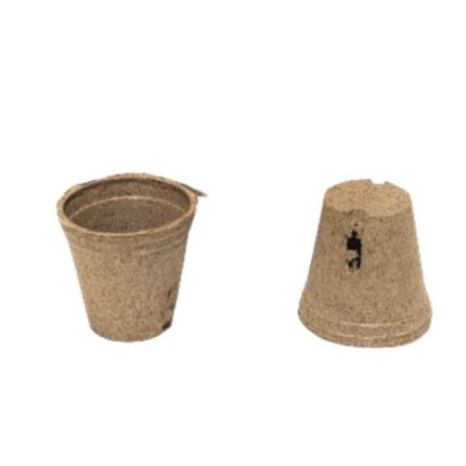 Jiffy Round Pot 55mm with Slits, biodegradable pot for seedlings with enhanced aeration and drainage