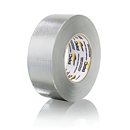 PPC Silver Duct Tape, premium reinforced aluminium foil for sealing, insulation, and repairs