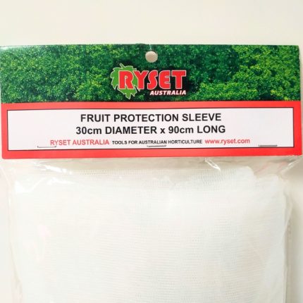 Ryset Fruit Protection Bag Sleeve covering fruit clusters on a tree.