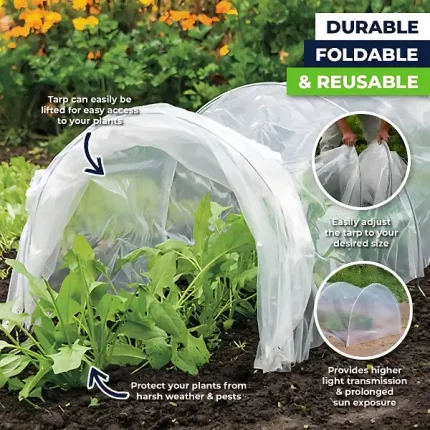 Ryset Grow Tunnel GDS620 with dual covers for sun and temperature protection