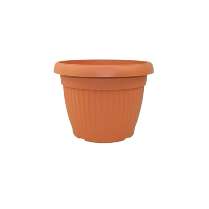 Vesna Design Pot in 190mm size with a terracotta finish, perfect for indoor and outdoor use.