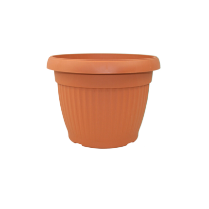 Vesna Design Pot in 348mm size with a terracotta finish, ideal for medium to large plants.