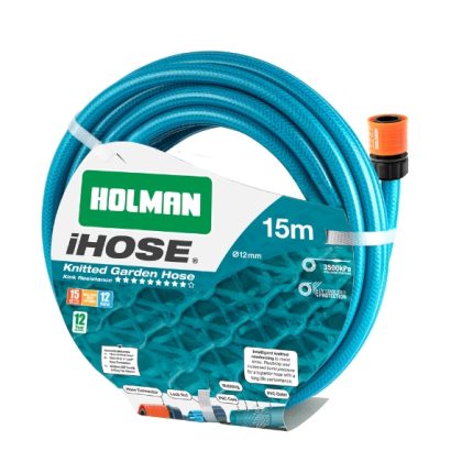 Holman 15m iHose® Garden Hose with Grip 'n' Lock® fittings.